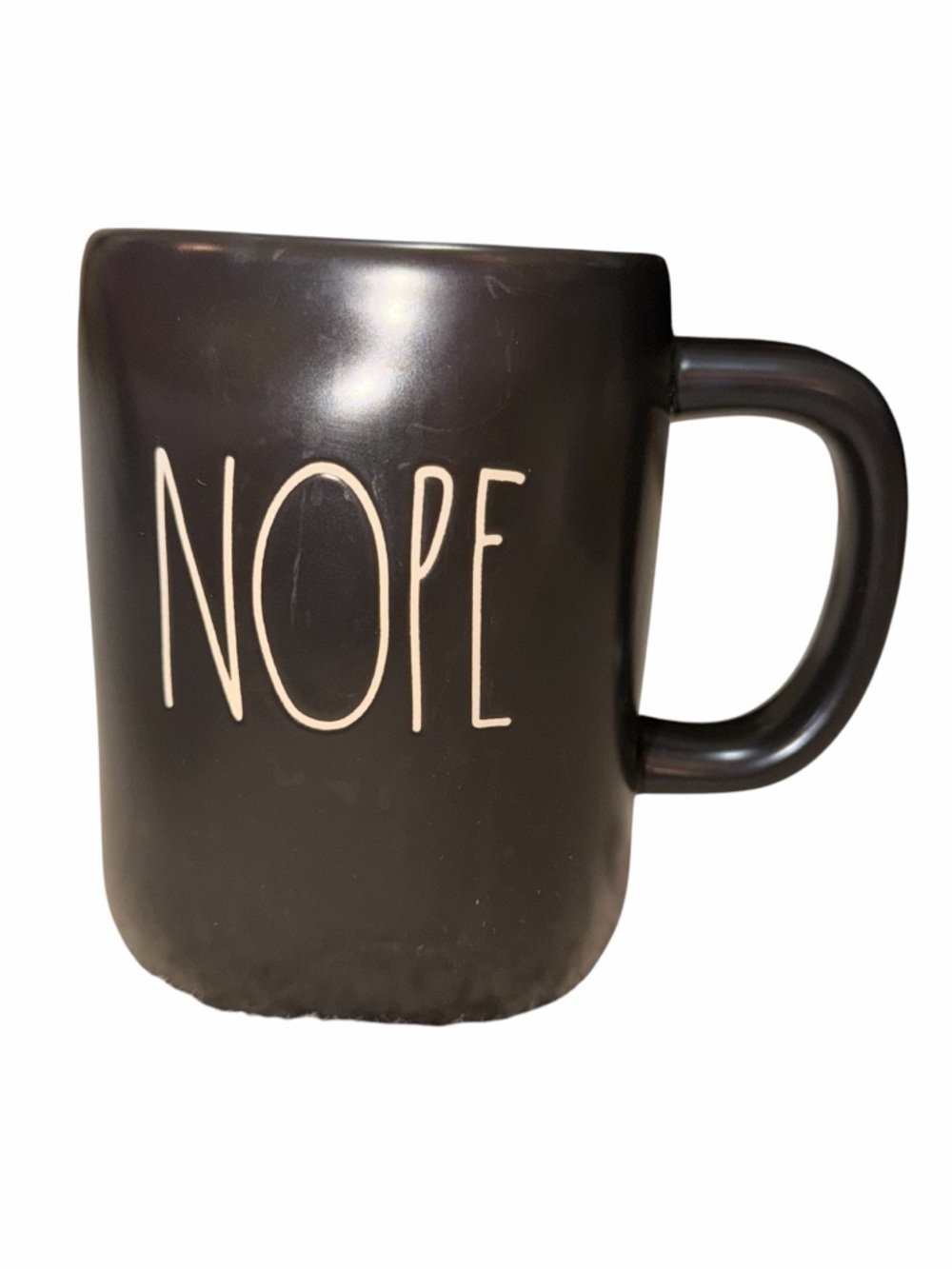 Rae Dunn Black NOPE Ceramic Mug - Picture 2 of 5